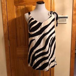 White house black market black and white strap